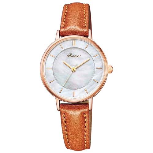 [Citizen] 腕時計 ソーラーテック 防水 白蝶貝 KP3-465-14 レディース ブラウン